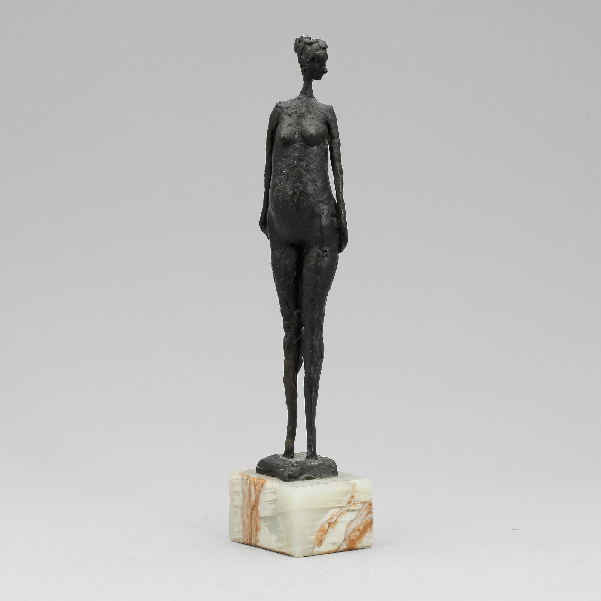 SKULPTUR, brons, okänd konstnär, signerad, 1900-tal.