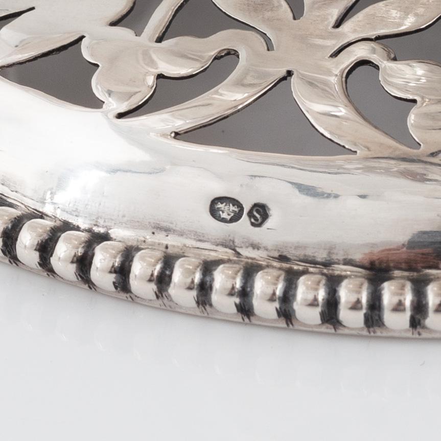 A Silver Basket, Swedish import mark. First half of the 20th century.