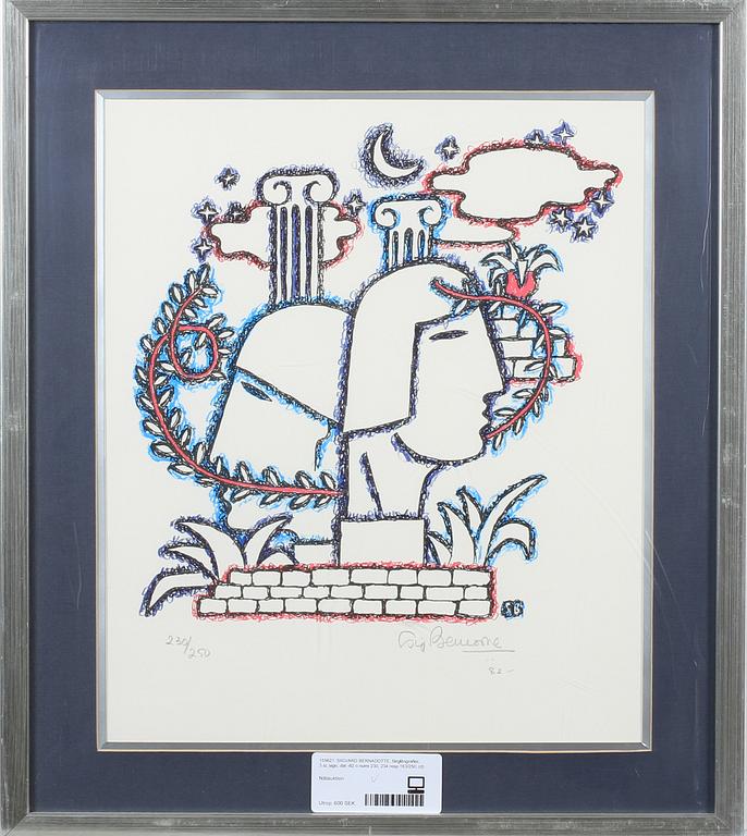 SIGVARD BERNADOTTE, färglitografier, 3 st, sign, dat -82 o numr 230, 234 resp 163/250.