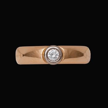 141. RING, brilliant cut diamond, 0.16 cts.