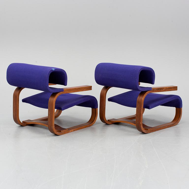 JAN BOCAN, armchairs, a pair, second half of the 20th century.