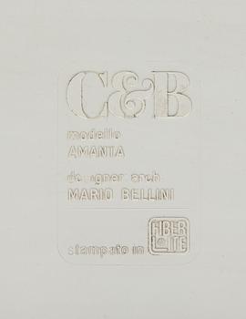 MARIO BELLINI, fåtöljer, 3 st "Amanta", C&B Italien.