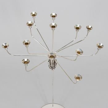 Tapio Wirkkala, kandelaber "TW412", silver Kultakeskus, Tavastehus 1985.