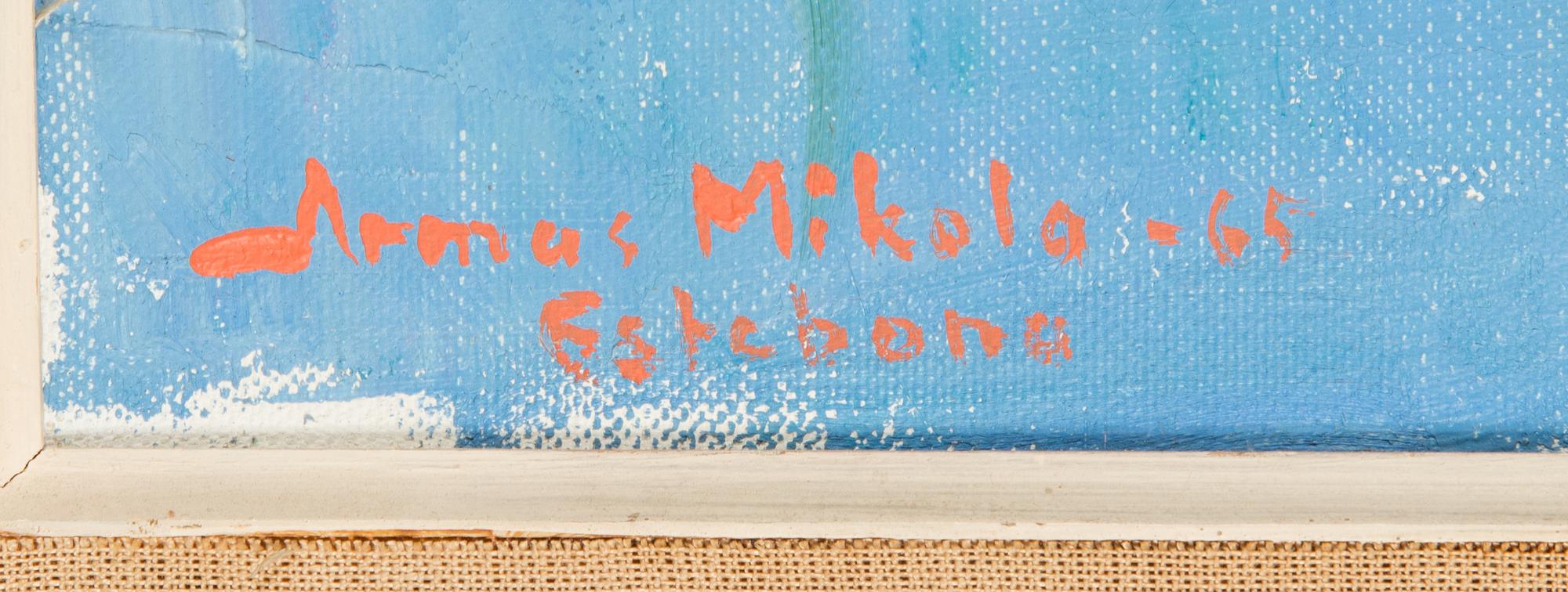 Armas Mikola, oil on canvas, signed and dated -65.