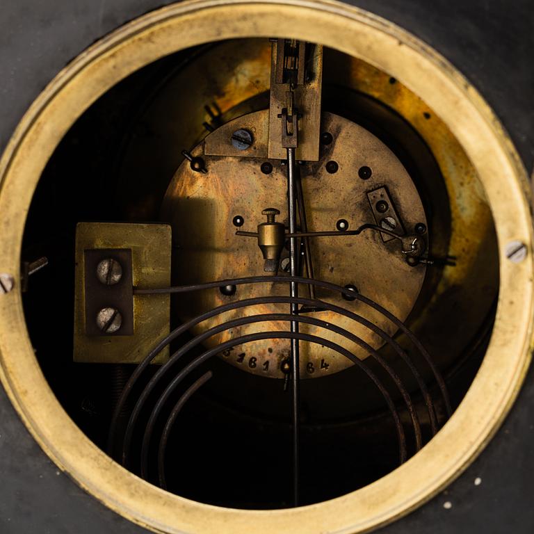 An end of the 19th century stone mantle clock.