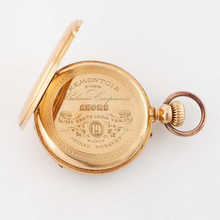 SAVONETTE-UR, Remontoir No 15584, 19 rubis, 43 mm.