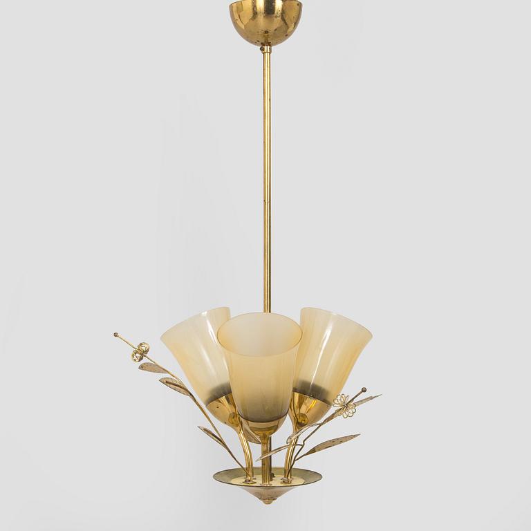 A mid-20th century ceiling light for Itsu, Finland.