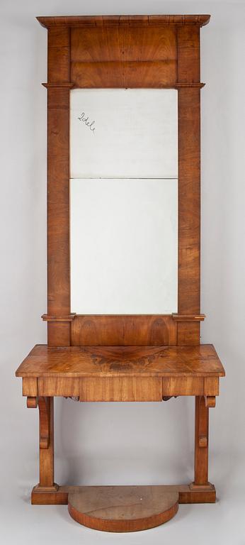 SPEGEL MED KONSOLBORD, Karl Johan, 1800-talets första hälft.