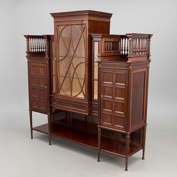 A RUSSIAN DISPLAY CABINET, english style, late 19th century.