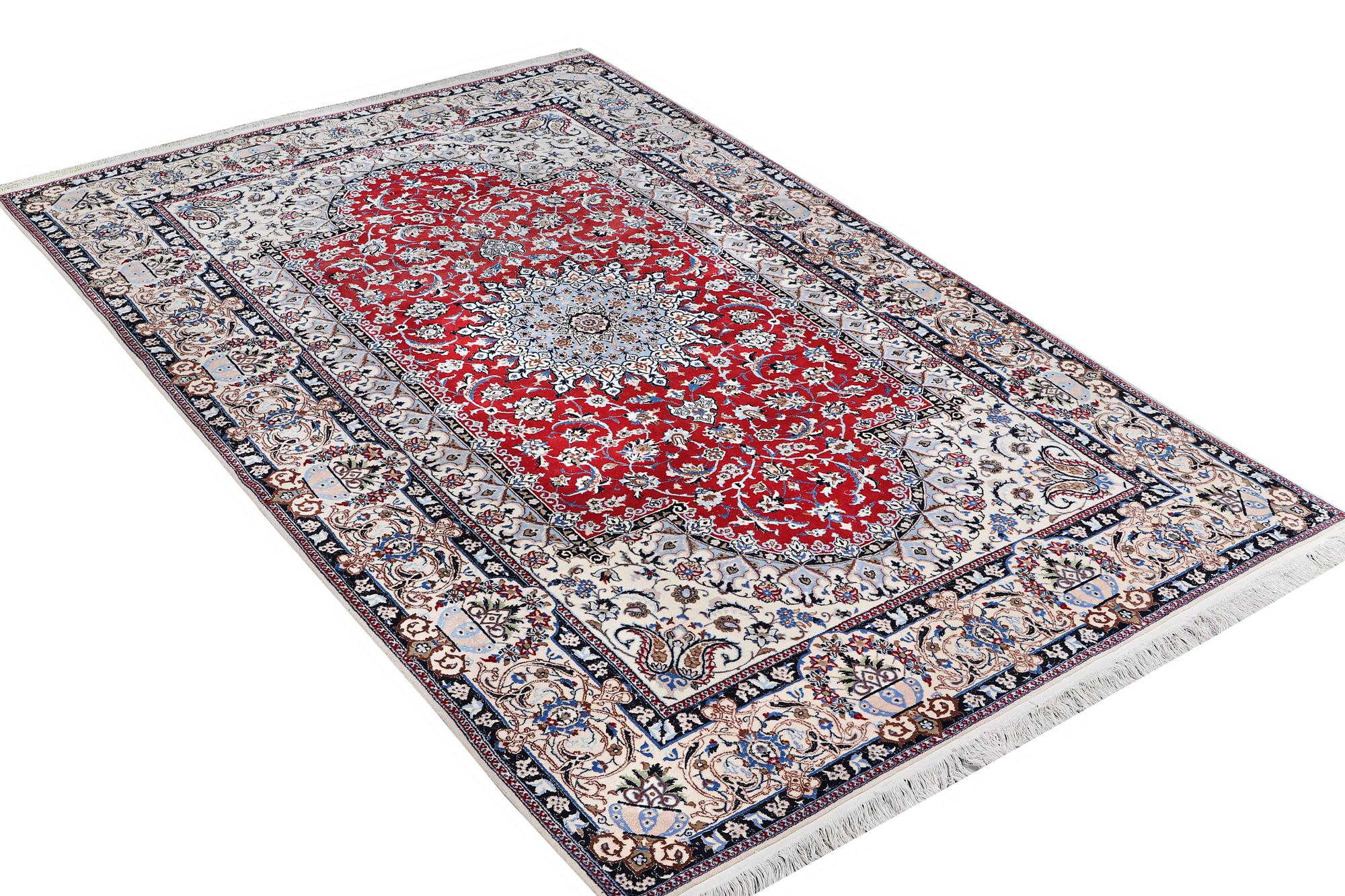 Matta, Nain part silk, 6 laa, ca. 303 x 184 cm.