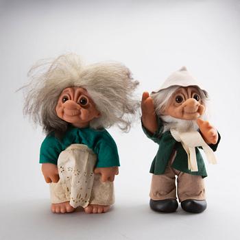 THOMAS DAM, a pair of trolls 1977 Denmrk.