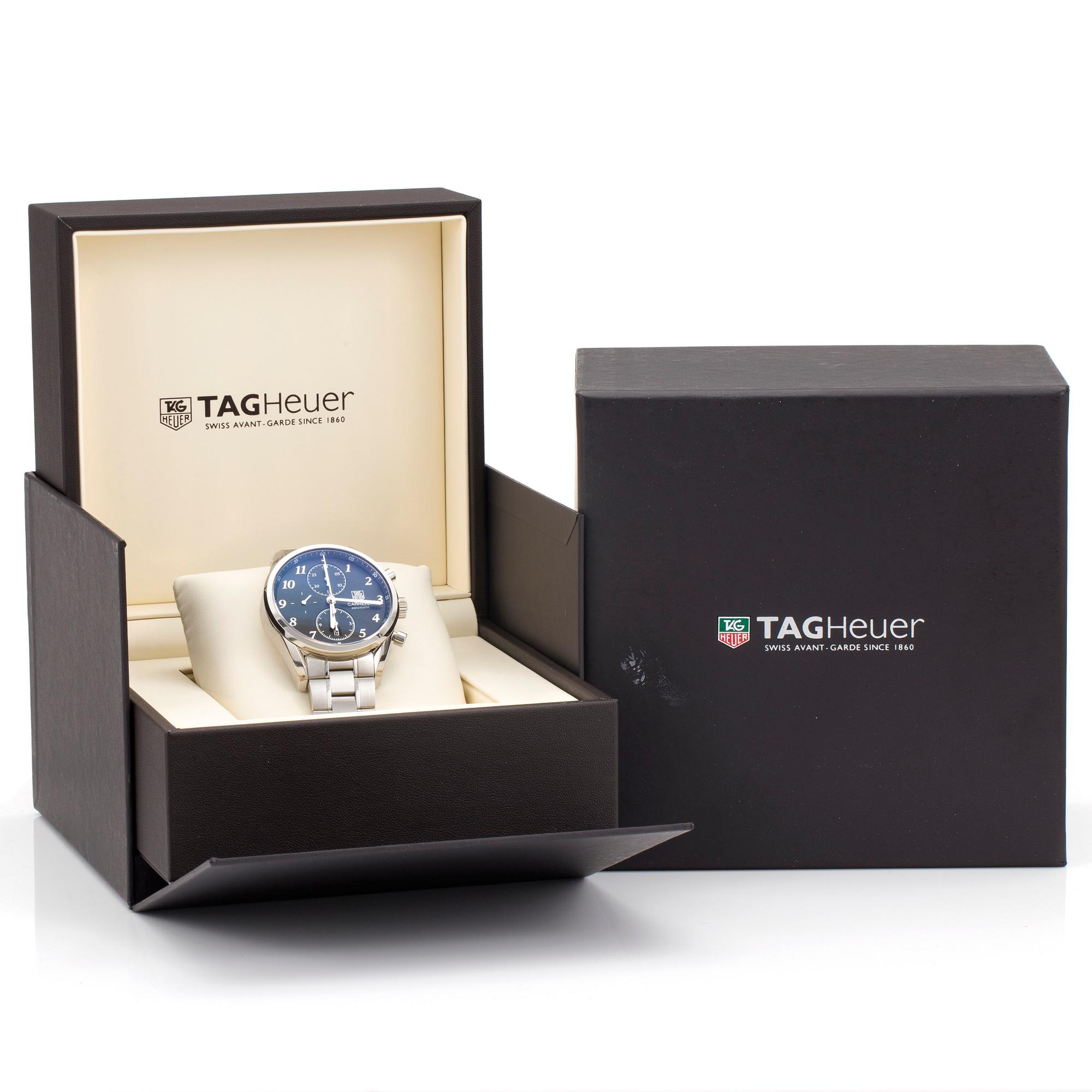 TAG HEUER, Carrera, kronograf, armbandsur, 41 mm,