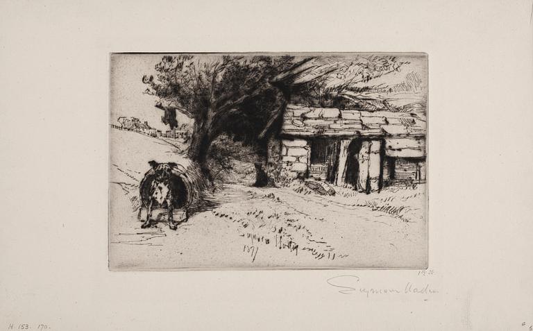 Sir Francis Seymor Haden, A collection of 15 etchings.