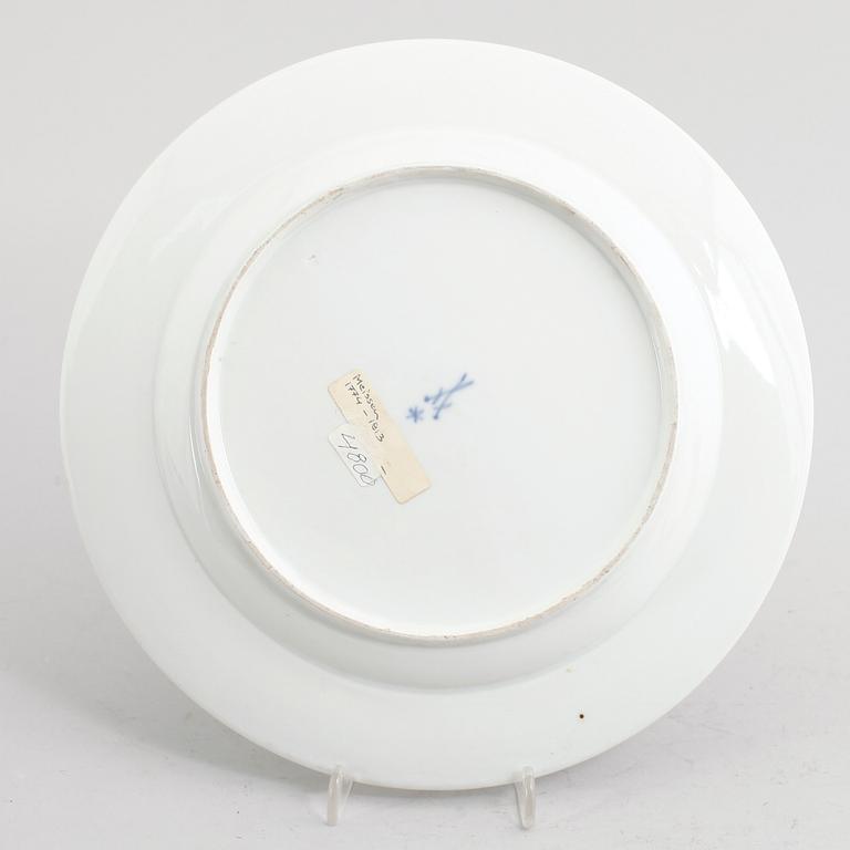 TALLRIK, porslin, Meissen, 1700-tal.