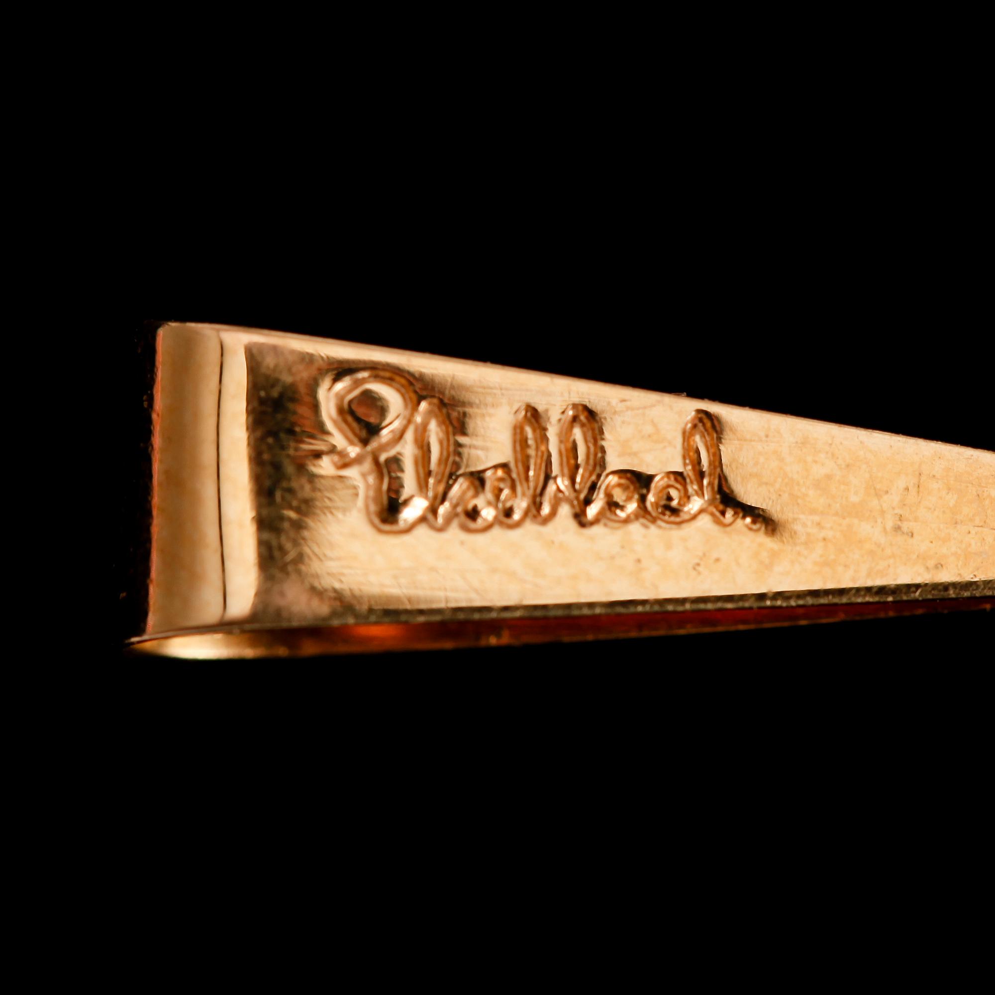 HÄNGE, 18 k guld, ametister samt odlade pärlor. Svenska stämplar ED 1964. Total vikt ca 5 gr.