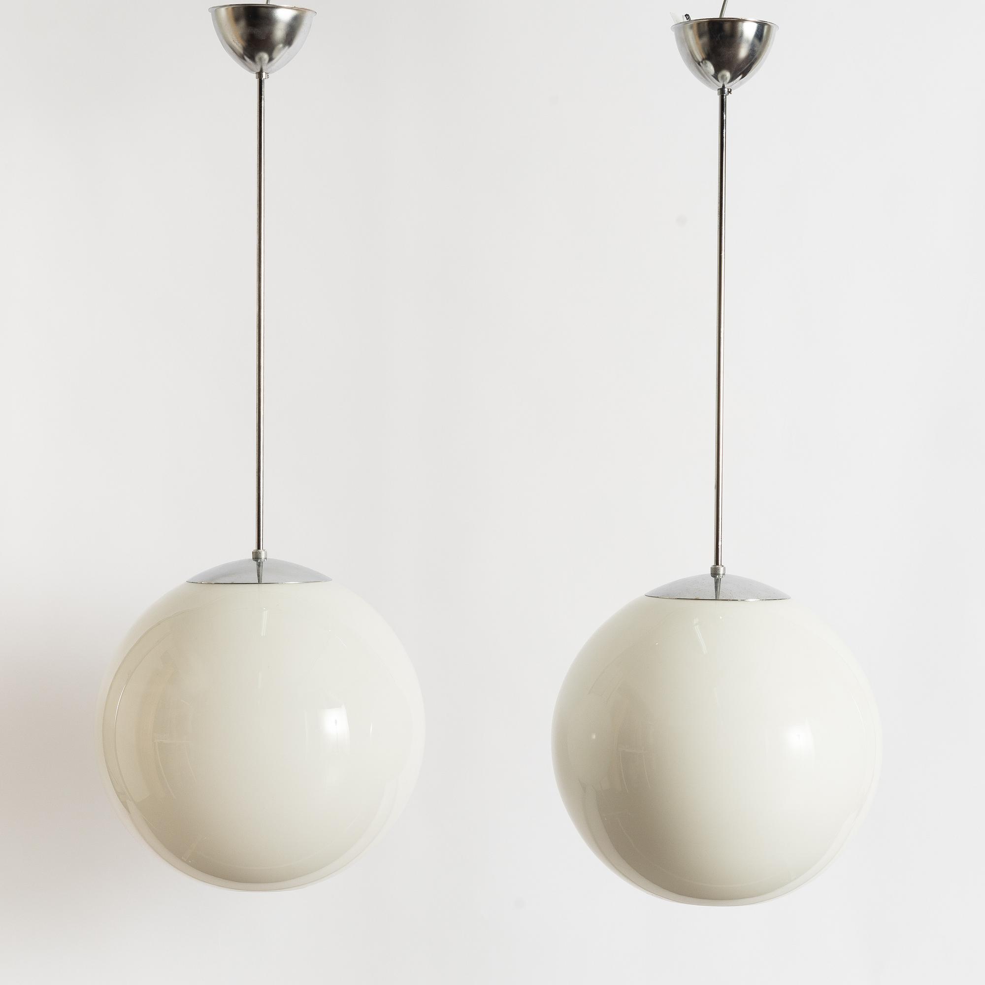 Taklampor, ett par, Fox Design, 1900-talets andra hälft.