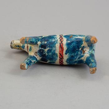 A painted pine Dala Horse, first half of the 20th Century.