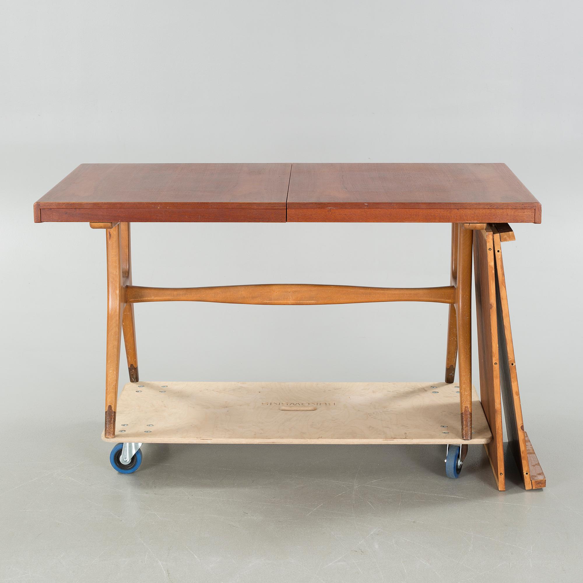 A dinner table by Westbergs Möbelfabrik, second half of the 20th century.