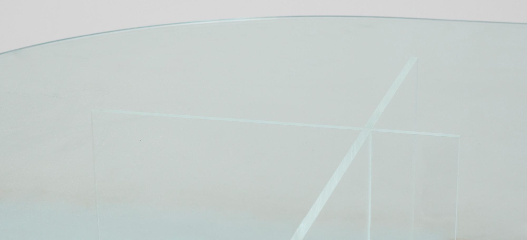 MATSALSBORD, glas och plexiglas, 1980-tal.