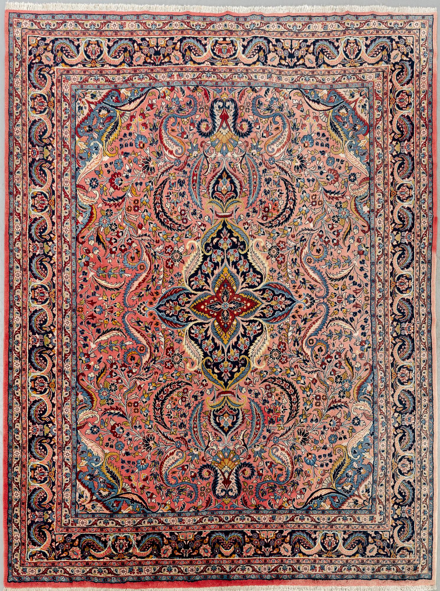 An oriental semiantique carpet ca 313x260 cm.