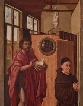 Robert Campin Efter, Heinrich von Werl och Johannes Döparen.