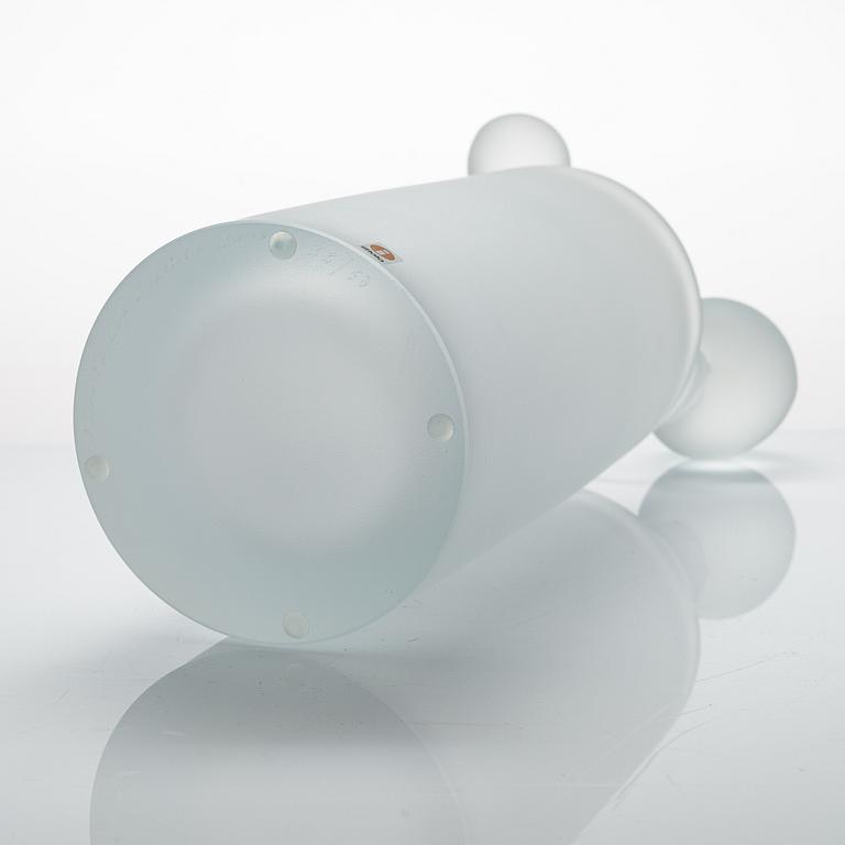Oiva Toikka, skulptur, "Snowcaslte", signerad Oiva Toikka Iittala 2010 33/50.