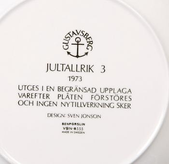 JULTALLRIKAR, 13 st, porslin, Gustavsberg.