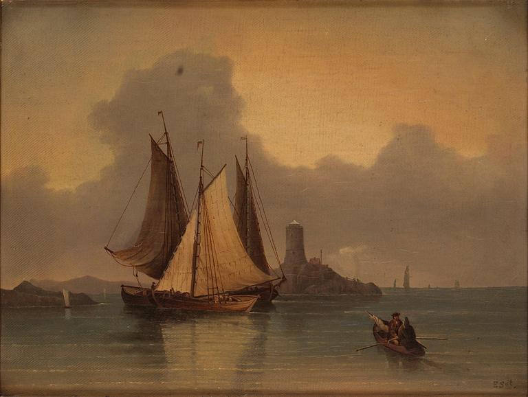 Elias Sehlstedt, View over Grönskärs lighthouse, Sandhamn.