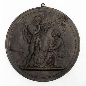 A wall plaque, J & C.G. Bolinders, Stockholm circa 1900.