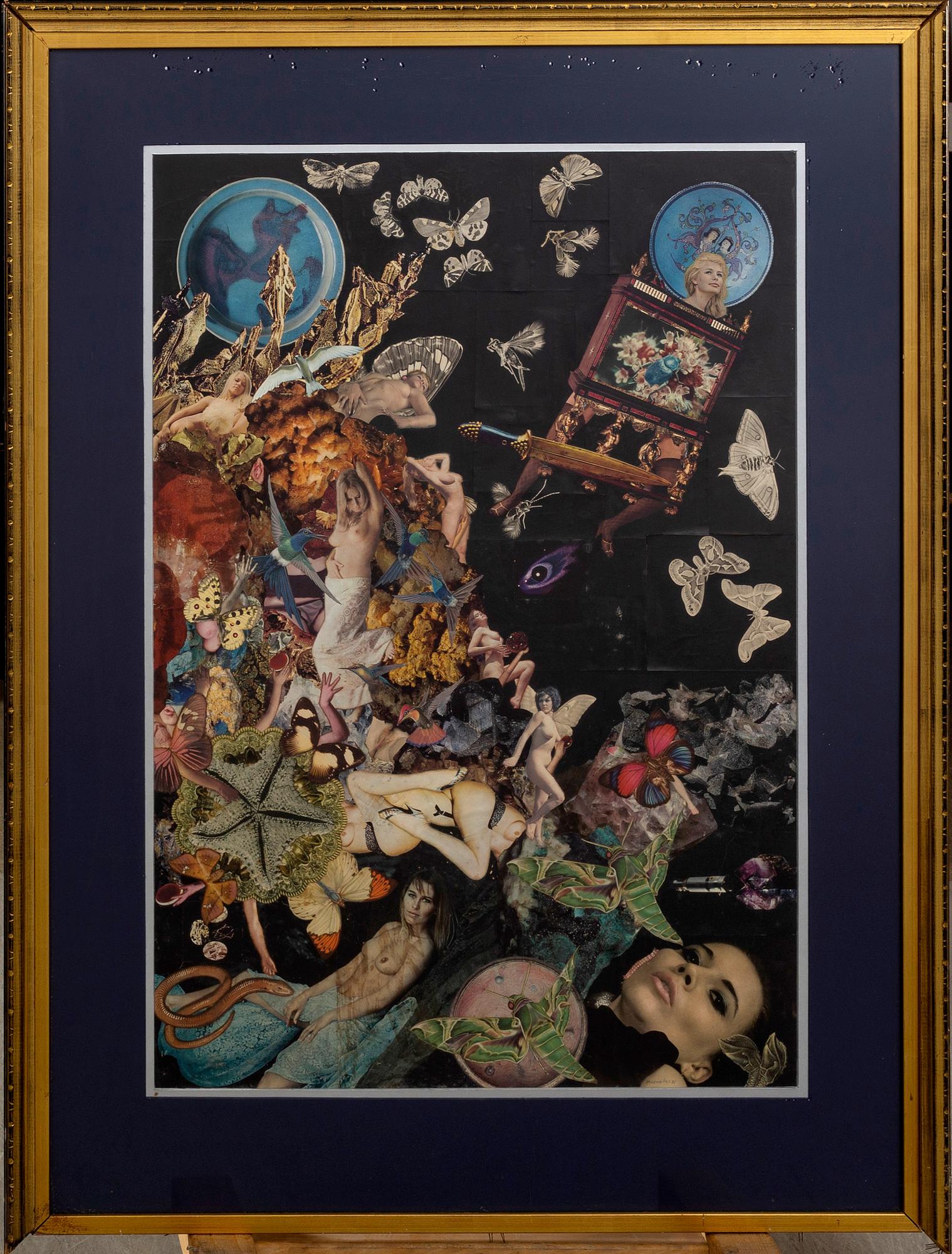 MAX WALTER SVANBERG, collage, signerad och daterad 71.
