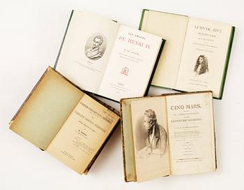 BOKPARTI OM HISTORIA OCH PERSONHISTORIA, 18 vol, bla "Histoire des Revolutions de Sude..." I-II, Paris 1734.