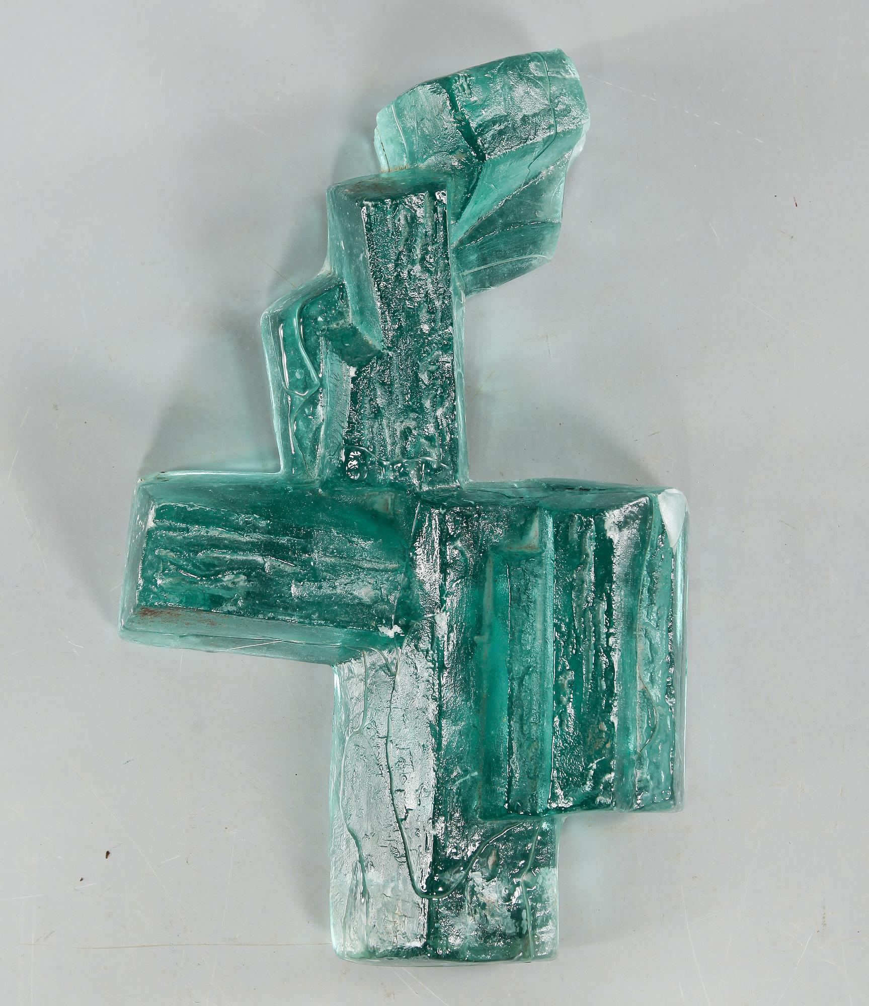 SKULPTUR, tillskriven Edvin Öhström, Lindshammars glasbruk.