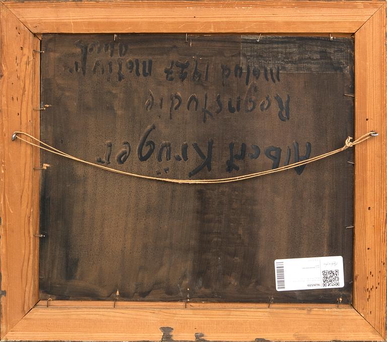 Albert Krüger, "Regnstudie" - Motiv från Åhus.