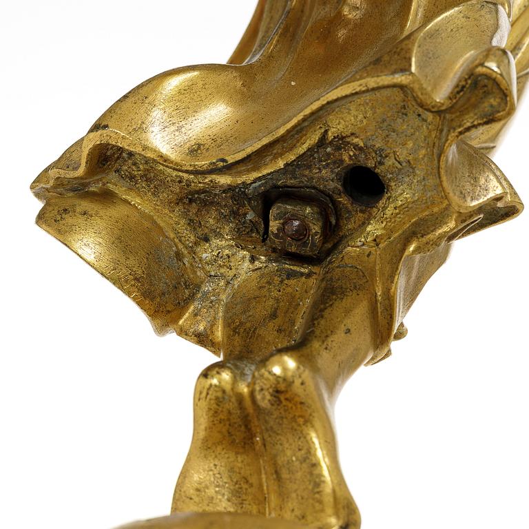 Ljusstake, empirestil, sent 1800-tal.