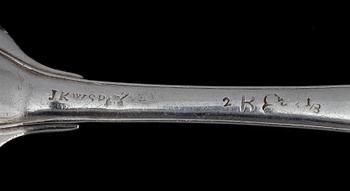 MATSKEDAR, 3 st, silver, bl a E Holmberg, Lund 1803. Tot ca 200 g.