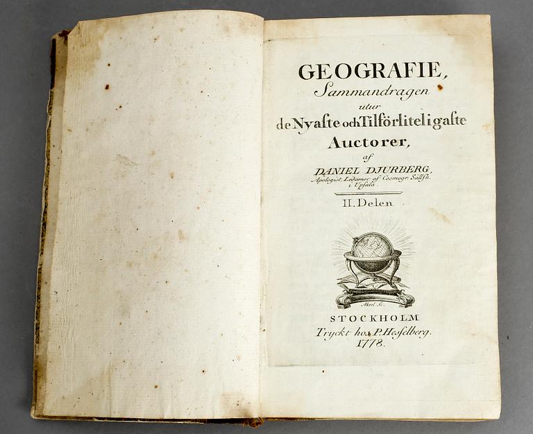 BÖCKER, 4 st, bl.a "Resa genom Sverige, Norrige, Lappland, Finnland och Ingermanland", Fr. Wilh. von Schubert, 1823.