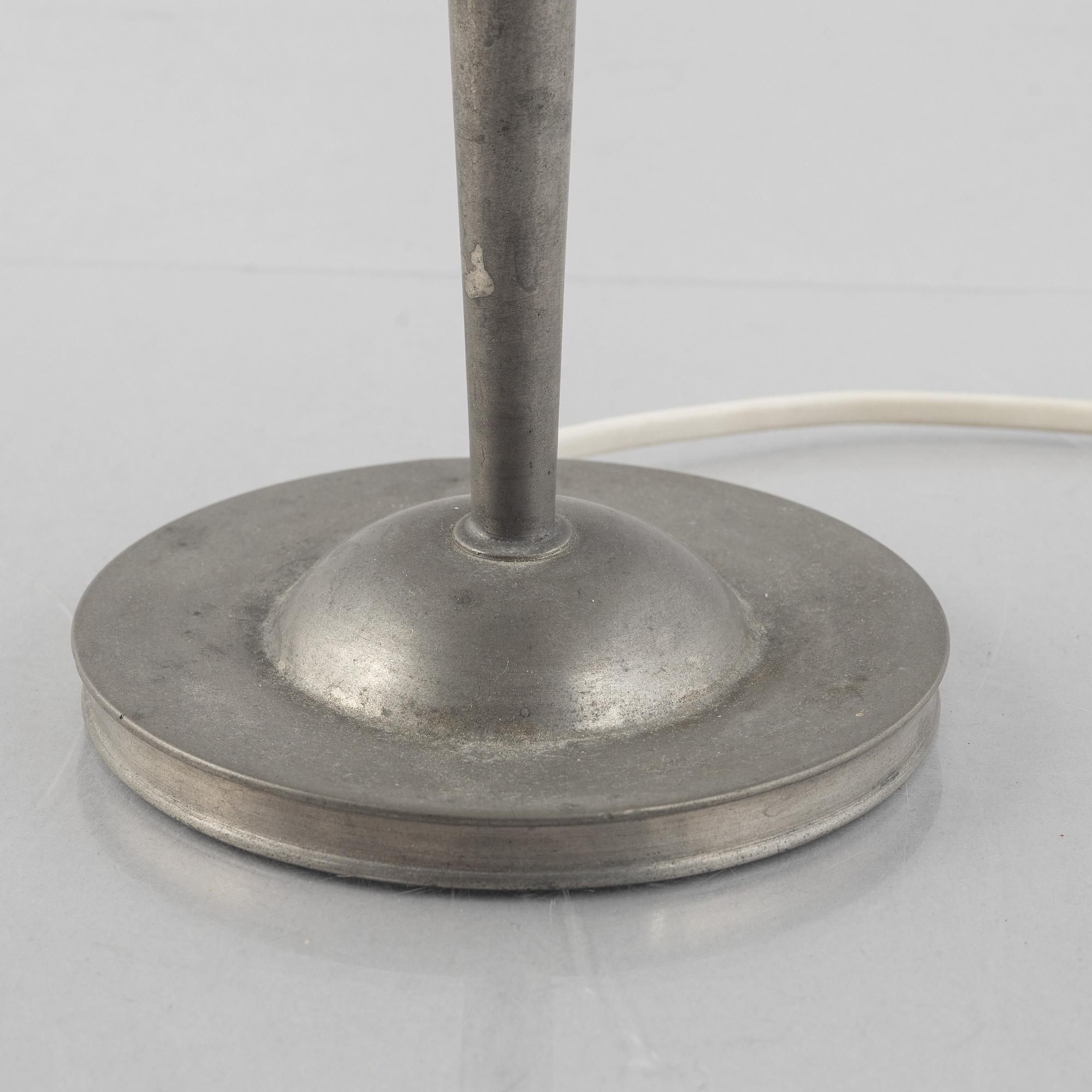 Firma Svenskt Tenn, a pewter table light, Stockholm 1944.