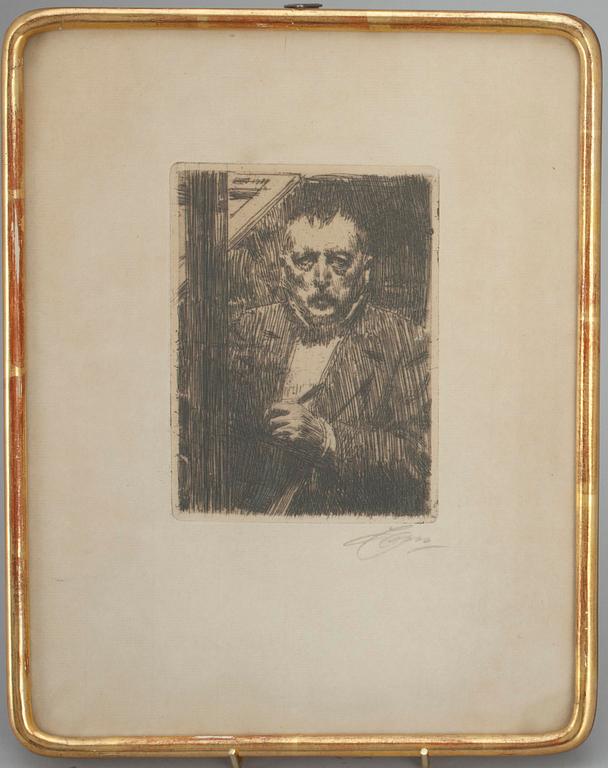 ANDERS ZORN, etsning, signerad.