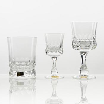 Göran Wärff, glassware set, "Prince", 24 pieces, Kosta Boda.