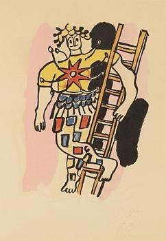 A Fernand Léger lithograph in colors from "Cirque, 1950.
