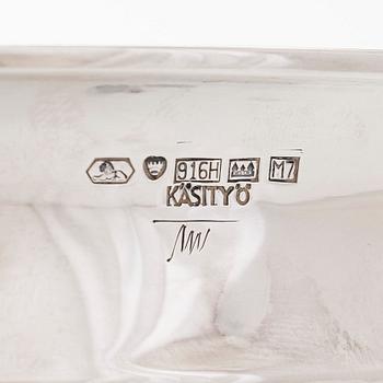 Tapio Wirkkala, a TW 341 silver bowl, Kultakeskus, Hämenlinna 1965.