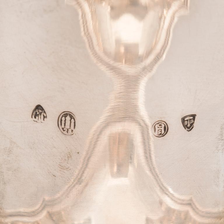 GRANN & LAGLYE, A pair of silver sauce bowls, assay master Christian F. Heise, Copenhagen 1928.