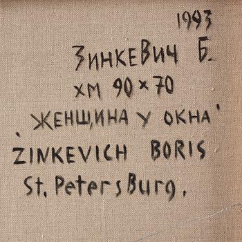 Boris Zinkevich, olja på duk, signerad och daterad 1993 a tergo.