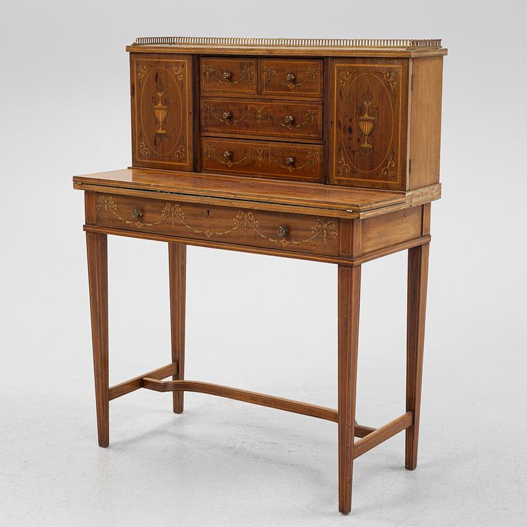 A Louis XVI-Style Ladies' Writing Desk, 'Bonheur du Jour', late 19th Century.