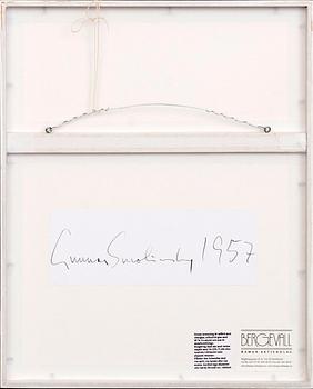 GUNNAR SMOLIANSKY, photography, signed and dated 1957 a tergo.