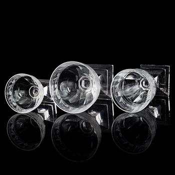 GLASSERVIS, 26 delar. Troligen Kosta, 1900-tal.