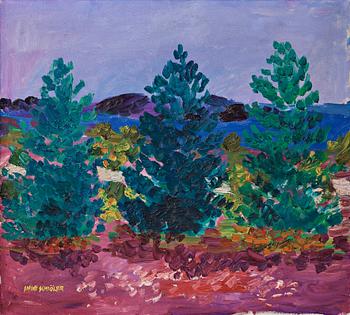 556. Inge Schiöler, "Sommarlandskap" (Summer landscape).