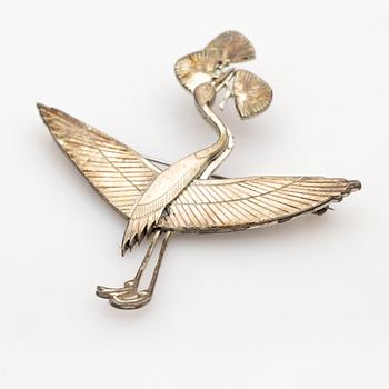 Wiwen Nilsson, Brooch, sterling silver, Lund, 1958.