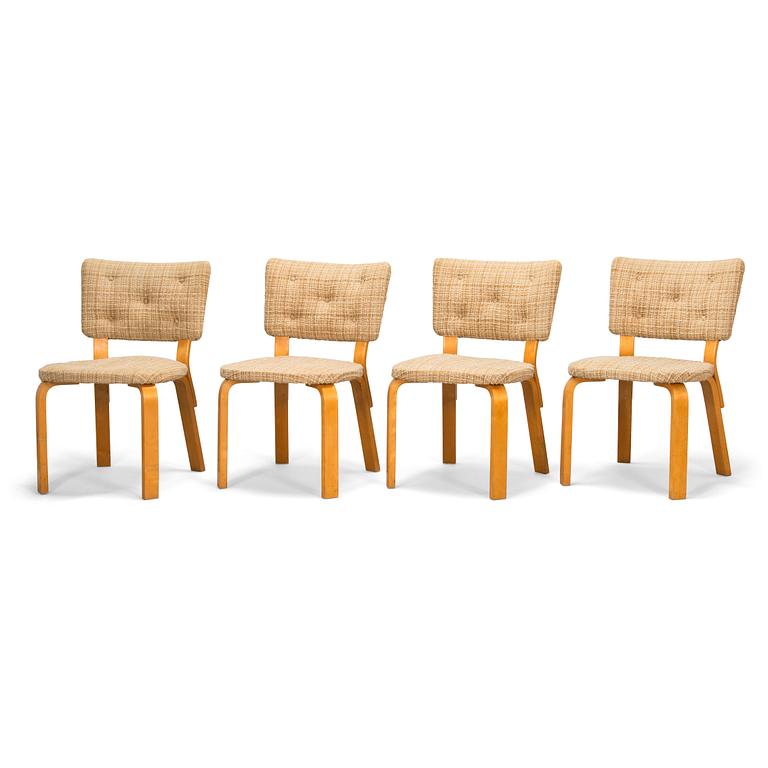 Alvar Aalto, four mid-20th century '62' chairs for O.Y. Huonekalu- ja Rakennustyötehdas A.B.