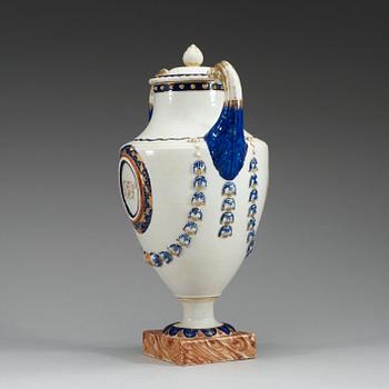 A famille rose vase with cover, Qing dynasty, Qianlong (1736-95).